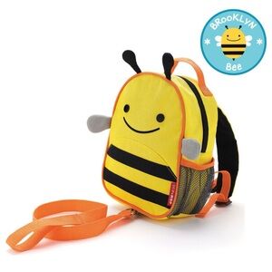 Skip Hop Yellow Bee Backpack with Orange Accents